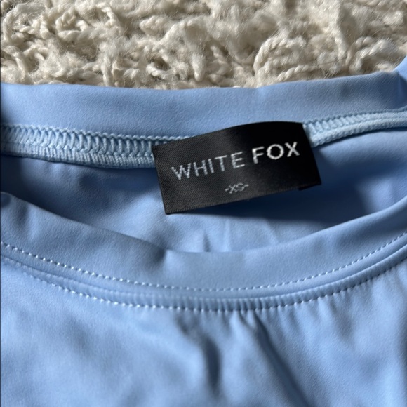 White Fox Blue Graphic Tee - Picture 2 of 5